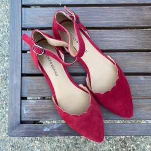 Lucky Brand Red Bondy Flats